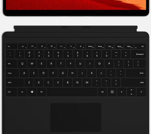 Väldigt bra: Microsoft Surface Pro X Type Cover | Stylus | grå | DE