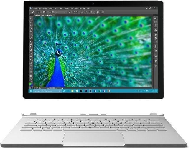 Microsoft SurfaceBook | i5-6300U | 13.5" | 8 GB | 256 GB SSD | GeForce 940M | DE