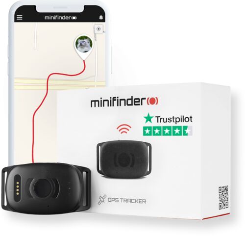 Som Ny: MiniFinder Atto Pro GPS-spårare för husdjur | svart