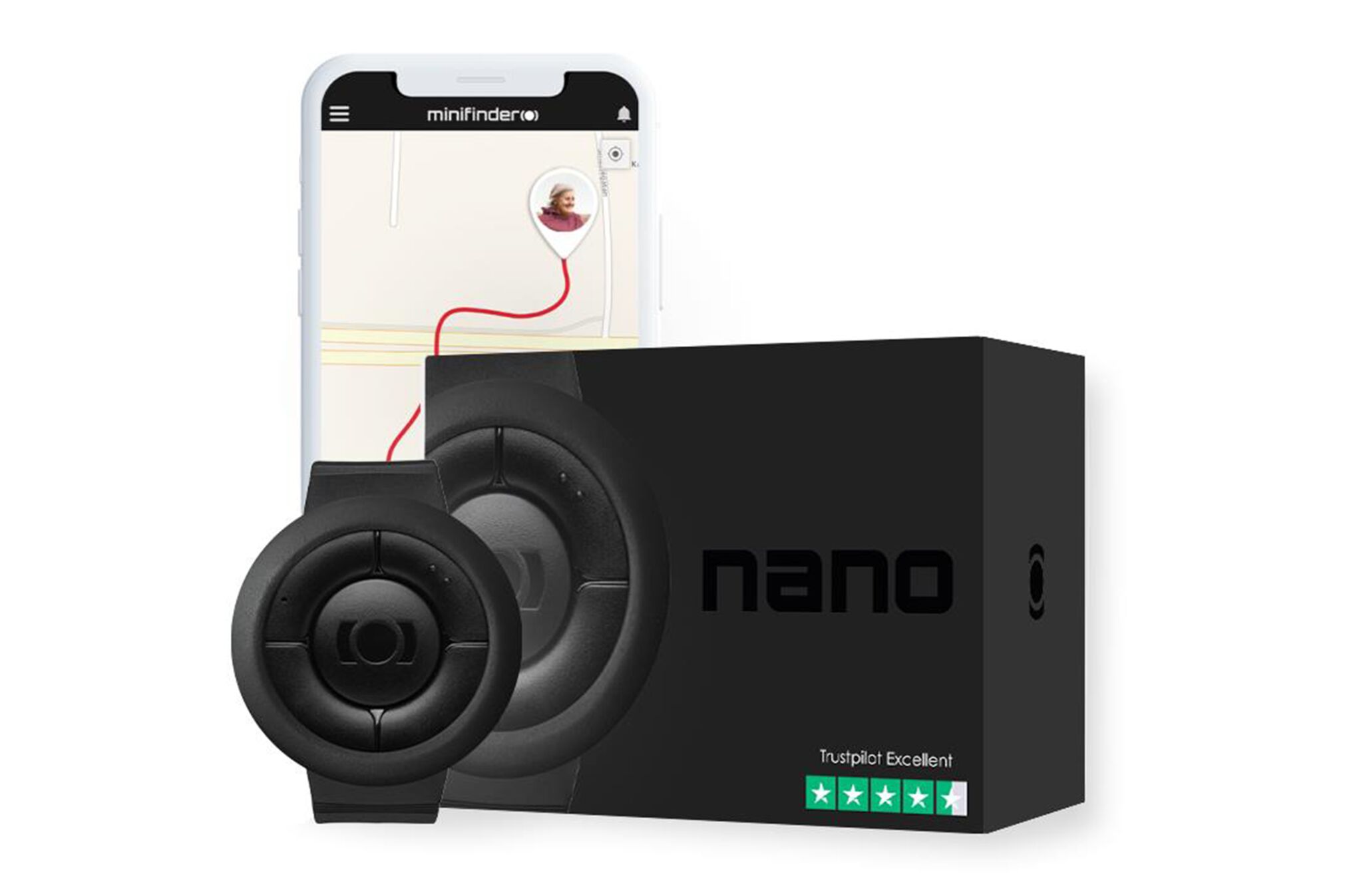 MiniFinder Nano 4G | Zwart