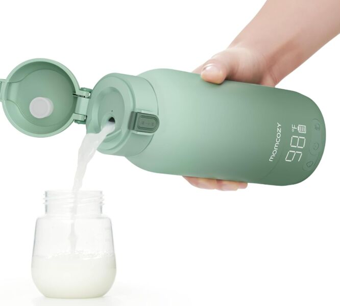 Momcozy Tragbarer Milchwärmer | grün 1