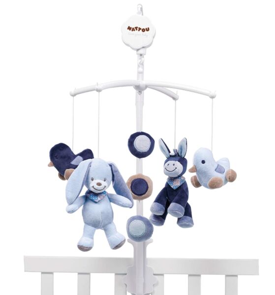 Nattou Mobile mit Spieluhr Alex Bibou | blue 1