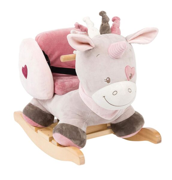 Nattou rocking animal unicorn Jade | pink, image 1 of 1