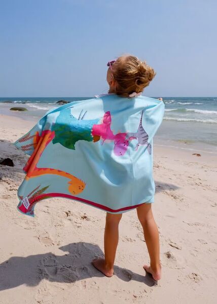 NAYAVITA Kinder-Strandtuch Dinosaurier | grün 3