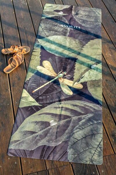 NAYAVITA Yoga mat Jungle | green/black 2