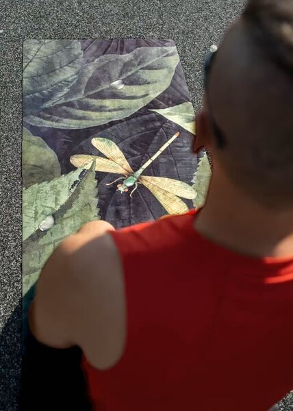 NAYAVITA Yoga mat Jungle | green/black 3