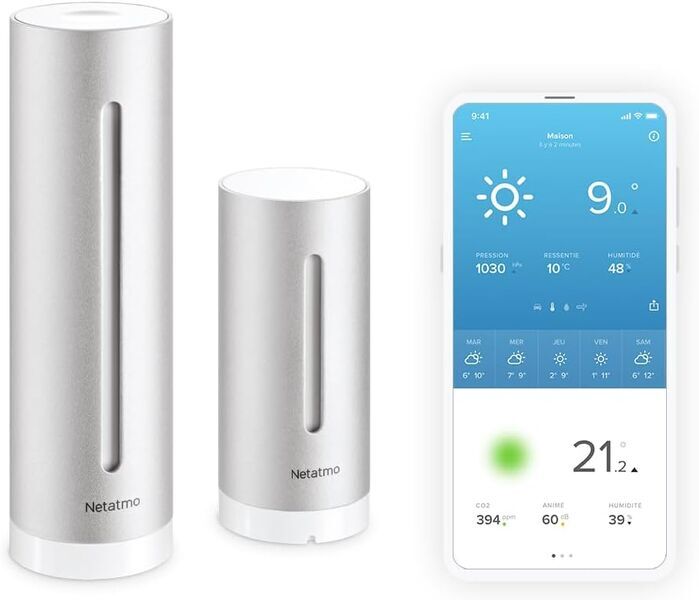 Netatmo NWS01-EC Slim weerstation | zilver 1