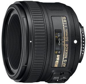 Som Ny: Nikon AF-S 50mm 1.8 G | svart