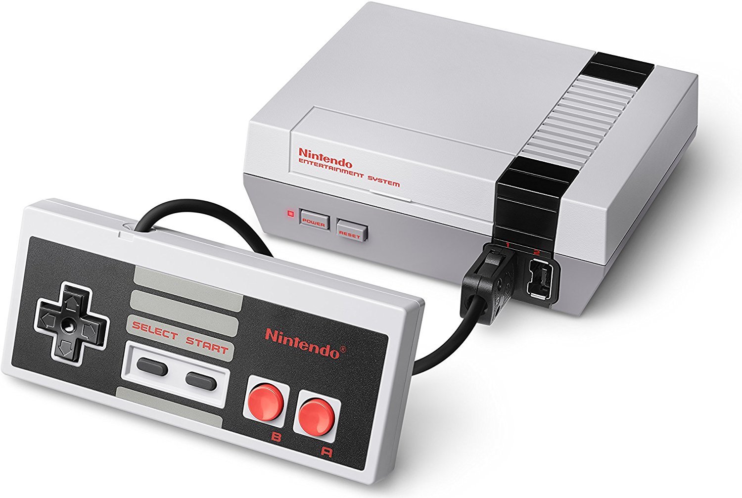 transfusion Stå op i stedet dateret Nintendo NES Classic Mini | grå | Controller | 1153 kr. | Nu med en  30-dages prøveperiode