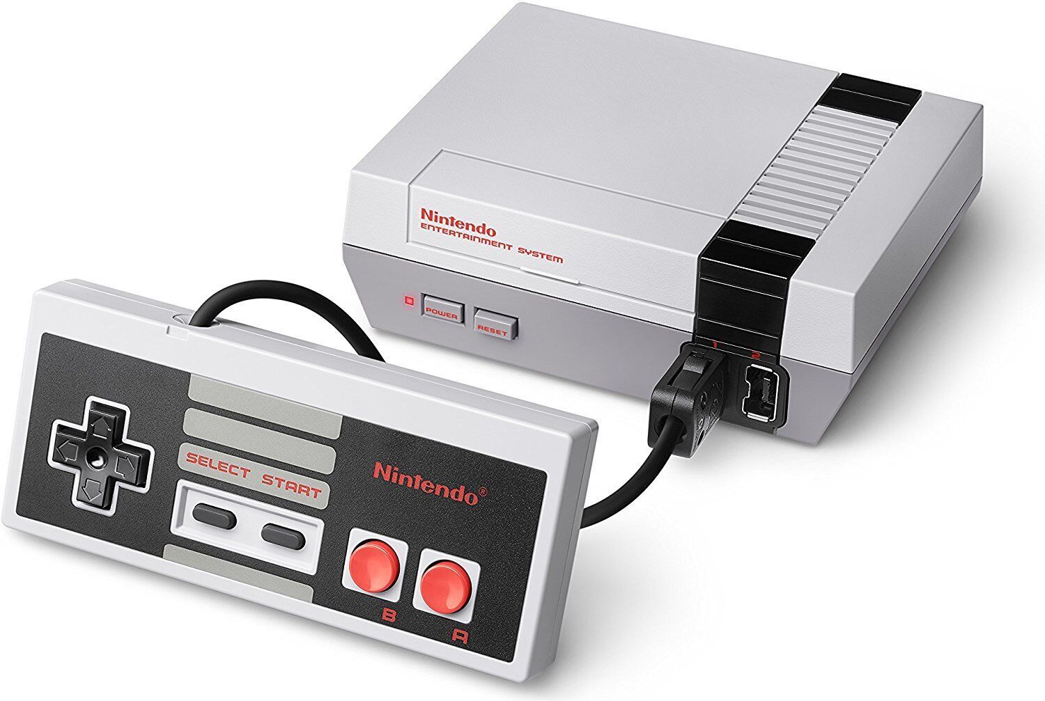Nintendo NES Classic Mini Grau 2 Controller