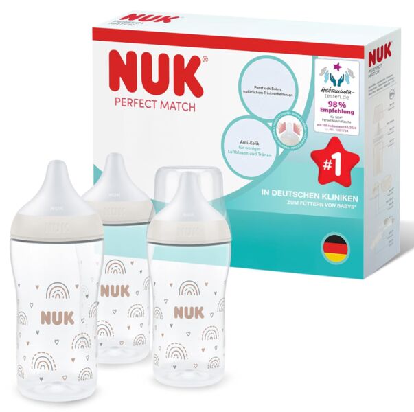 NUK Perfect Match Babyflaschenset | monivärinen 1