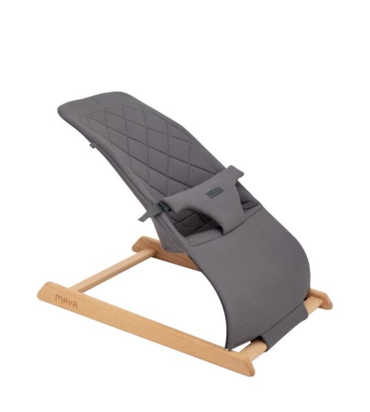 Olmitos Babywippe wood | grey 1