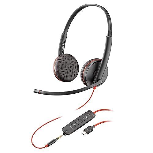 Poly Blackwire 3225 | czarny/czerwony, image 1 of 1