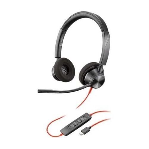 Poly Blackwire 3320 Schwarz/Rot