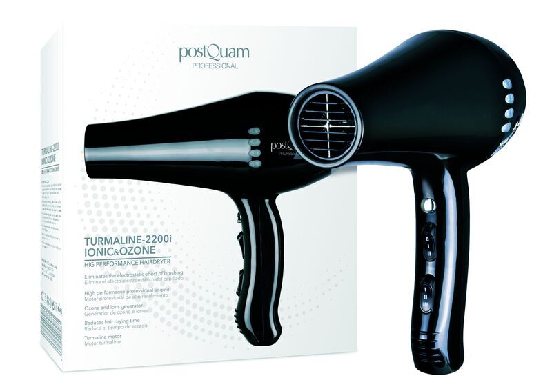 postQuam Turmaline 2200i Ionic & Ozone Sèche-cheveux | noir 1