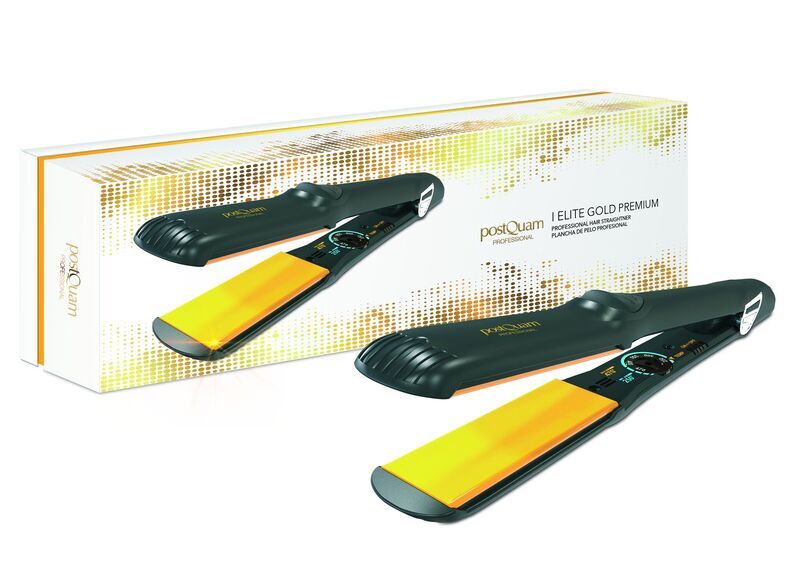 postQuam Elite Gold Premium Hair straightener | black 1