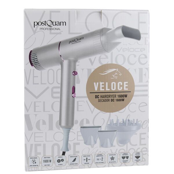postQuam Veloce 1600W Sèche-cheveux | blanc 1