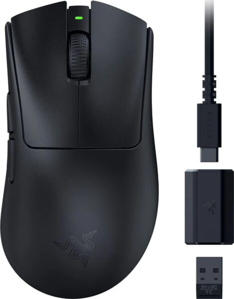 Razer DeathAdder V3 HyperSpeed | Melns, image 4 of 4