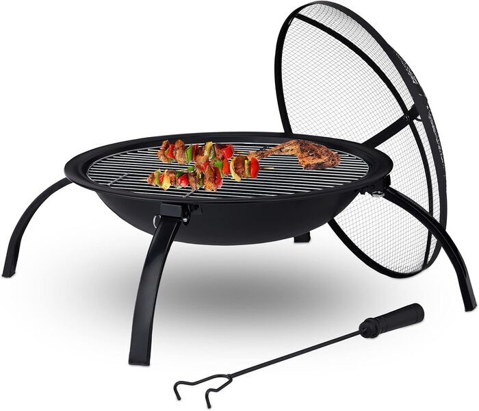 Relaxdays Fire bowl (10041204 ) | black 1