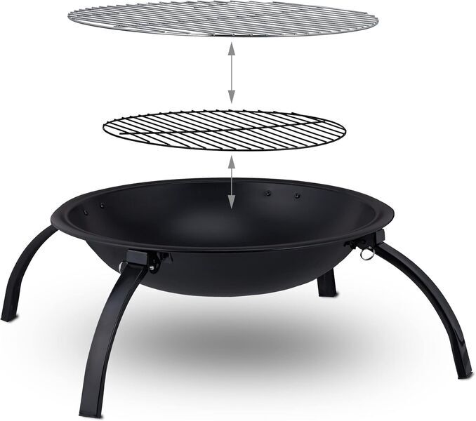 Relaxdays Fire bowl (10041204 ) | black 2