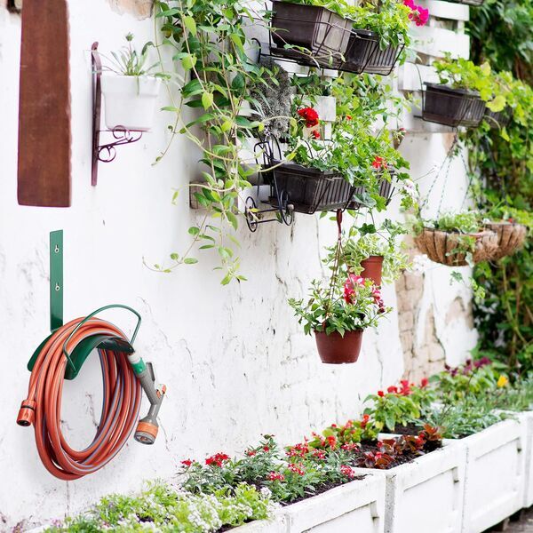 Relaxdays Stenski Nosilec Cevi | zelena 3