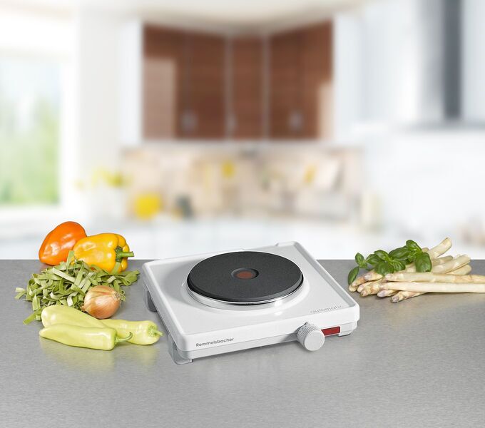 Rommelsbacher Single hotplate AK 1580 | white 2