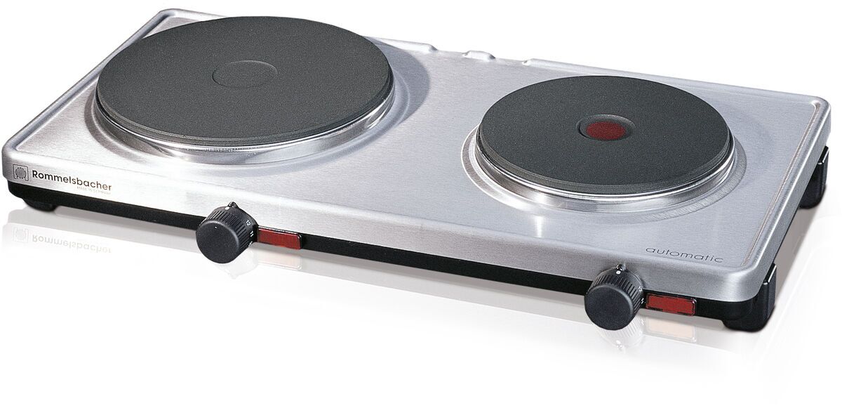 Rommelsbacher Placa Elétrica AK 3099/E Inox/Black - 3.000W - 4