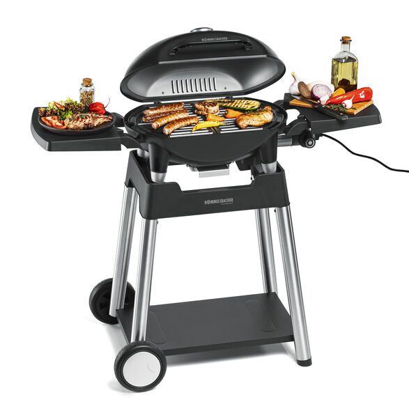 Rommelsbacher Electric grill with grill trolley BBQ 4100/S | black/silver 2