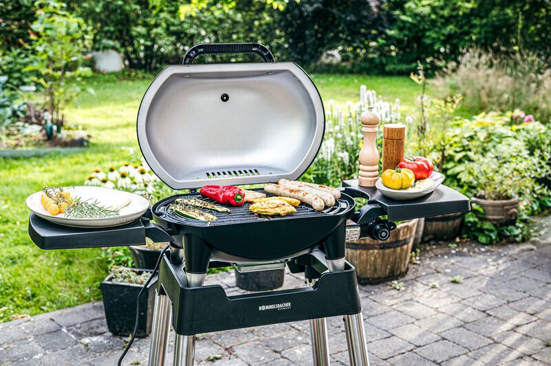 Rommelsbacher Electric grill with grill trolley BBQ 4100/S | black/silver 5