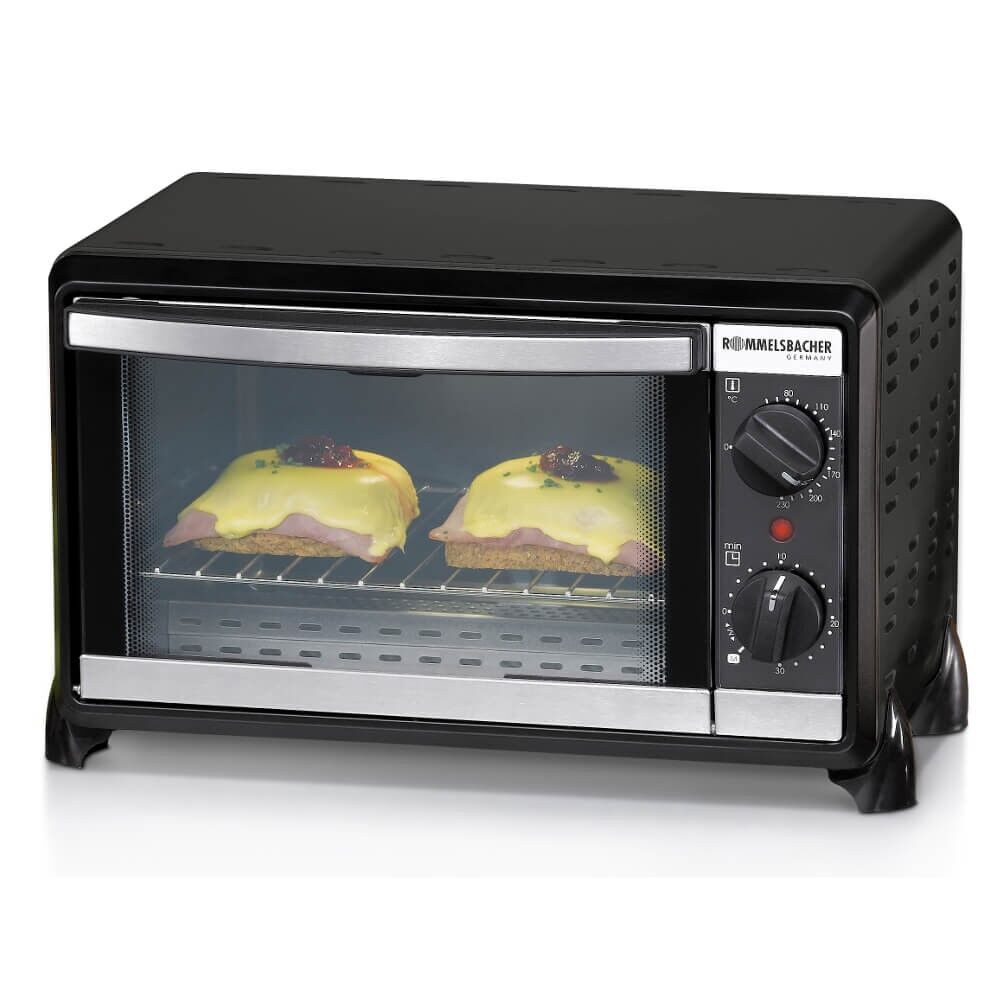 Rommelsbacher Mini-Backofen BG 950 Speedy schwarz/silber