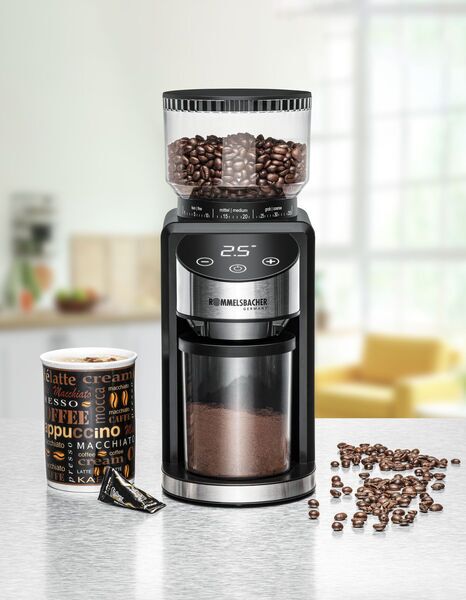 Rommelsbacher Kaffeemühle EKM 400 | schwarz/silber 4