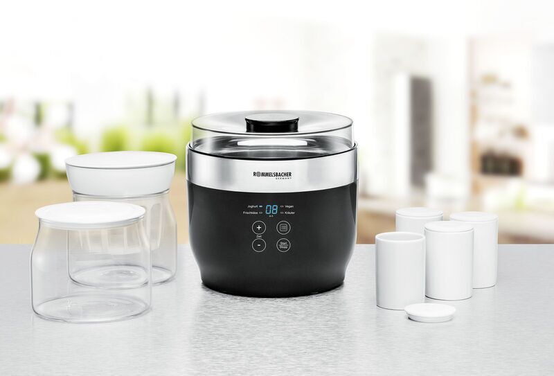 Rommelsbacher Yogurt maker JG 80 Jona | black/silver 4