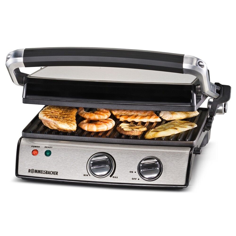 Rommelsbacher Kontaktgrill KG 2020 silber/schwarz