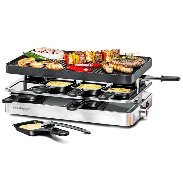 Rommelsbacher Raclette grill RC 1400 | silver/black 1