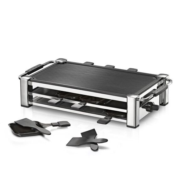 Rommelsbacher Raclette Grill RCC 1500 Fashion | silber/schwarz 1