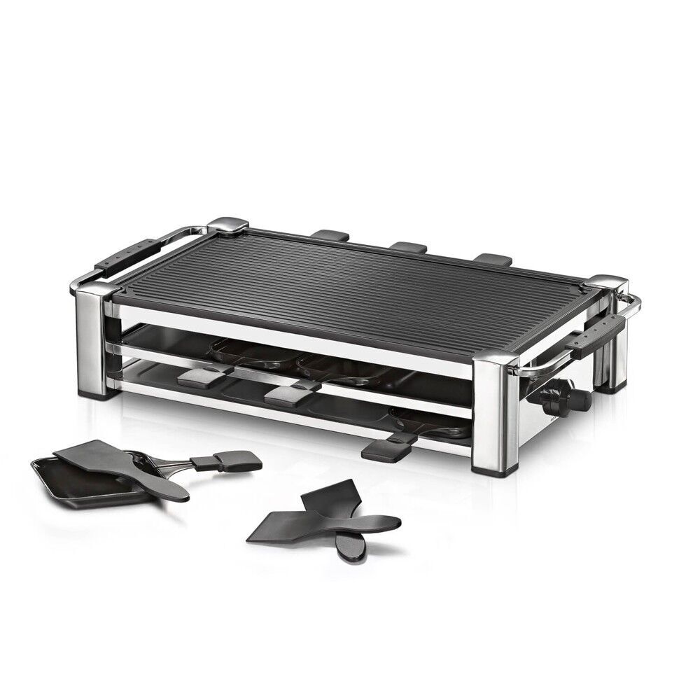 Rommelsbacher Raclette Grill RCC 1500 Fashion silber/schwarz