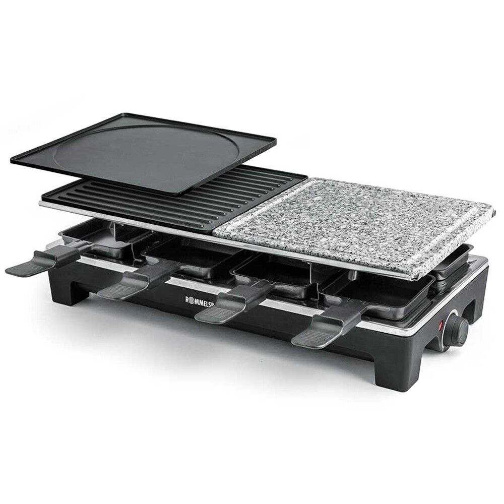 Rommelsbacher Raclette Grill RCS 1350 silber/schwarz