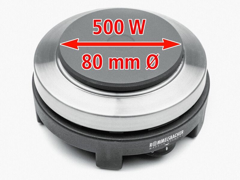 Rommelsbacher Travel hot plate RK 501 | silver/black 5