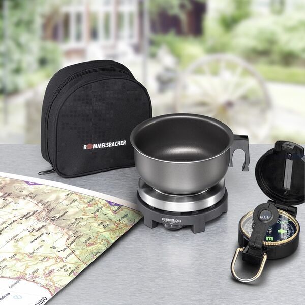 Rommelsbacher Travel hot plate RK 501/SU | silver/black 2