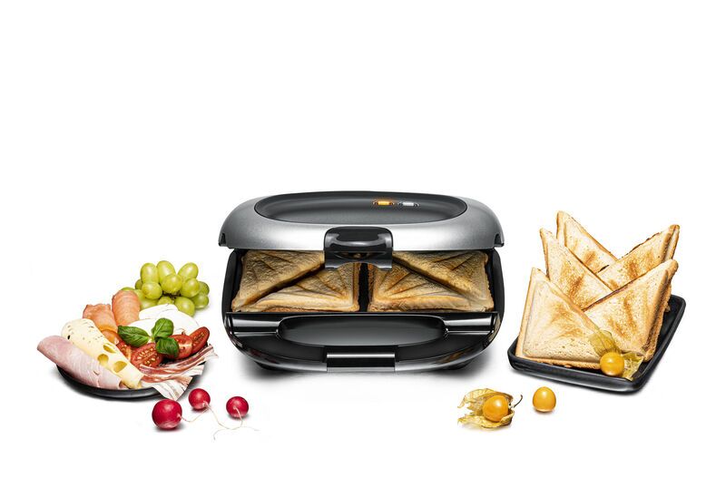 Rommelsbacher Sandwich Maker ST 1000 | black/silver 4