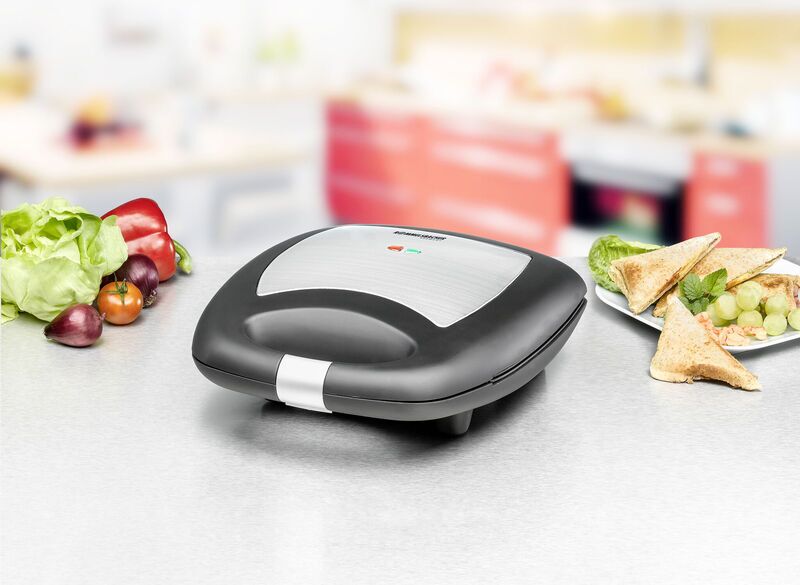 Rommelsbacher Sandwich Maker ST 1410 Fun for 4 | schwarz/silber 3