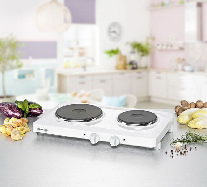 Rommelsbacher Double hotplate THS 2590 | white 2