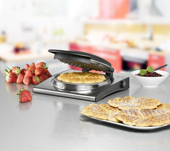 Rommelsbacher Waffle iron WA 1000/E | silver 4