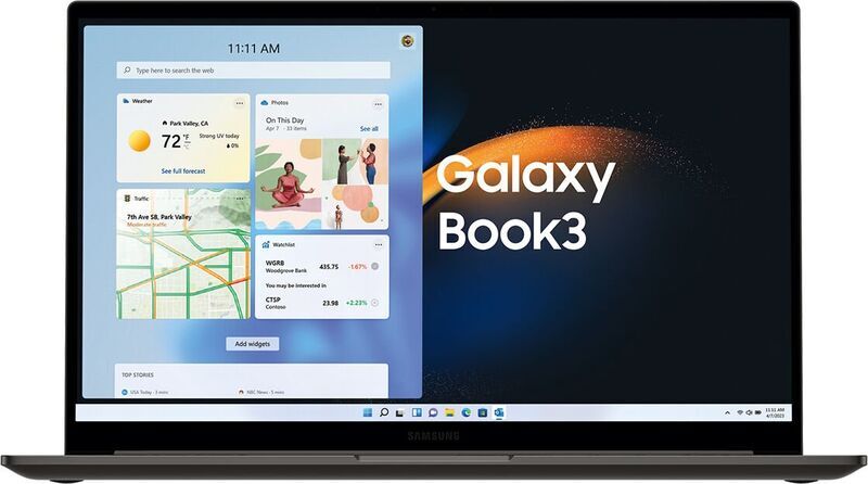 Samsung Galaxy Book3 15 | i5-1335U | 15.6" | 8 GB | 512 GB SSD | grå | Win 11 Home | ES, image 3 of 5
