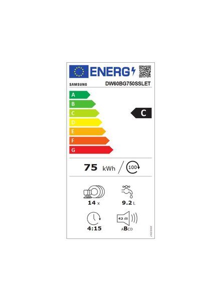 Samsung DW60BG750SSLET lave-vaisselle | argent, image 2 of 2