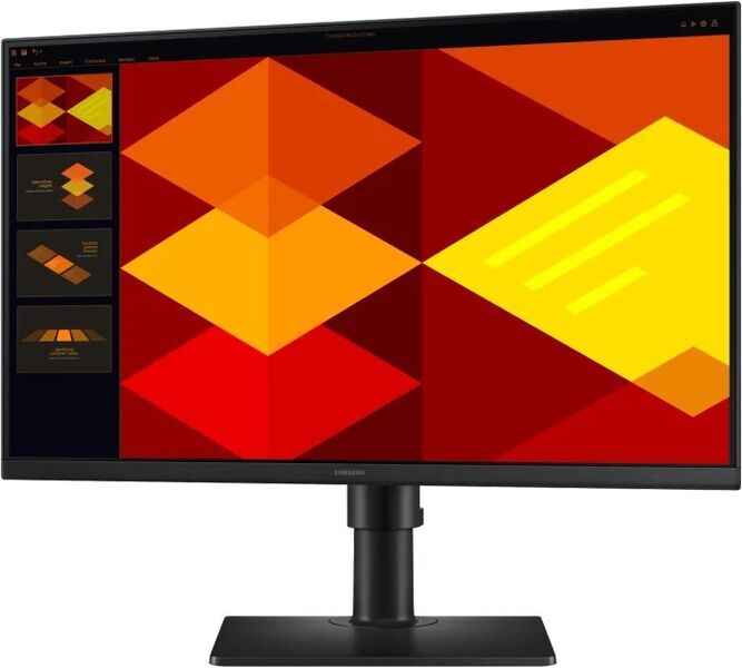 Samsung Essential Monitor S4 S40GD | 24" | incl. stand | Black, image 2 of 5