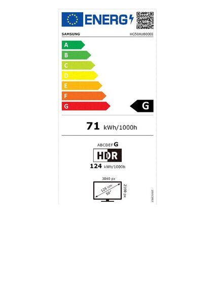 Samsung HG50AU800 | 50" | nero 2