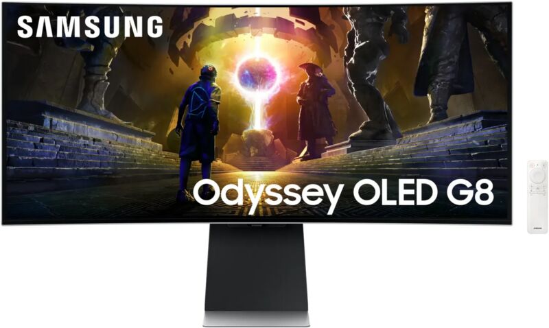 Samsung Odyssey OLED G8 G85SD | 34" | sis. jalustan | musta/hopea 1