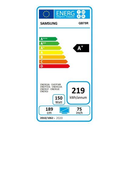 Samsung QB75R | 75" | sort 5