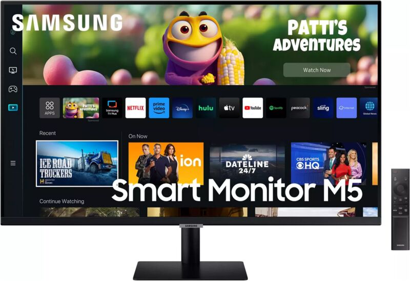 Samsung Smart Monitor M5 M50C | 31.5" | zwart 1